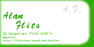 alan flits business card